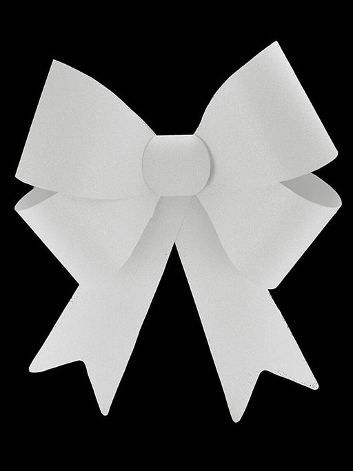 Jumbo Glitter Bow - White