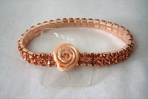 Sophisticated Lady Corsage Bracelet - Rose Gold