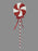 Candy Cane Swirly Tinsel Lolly