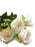 5 Stem Rose & Blossom Spray x 65cm - White/Peach