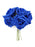5 Head Foam Rose Bunch x 24cm - Royal Blue
