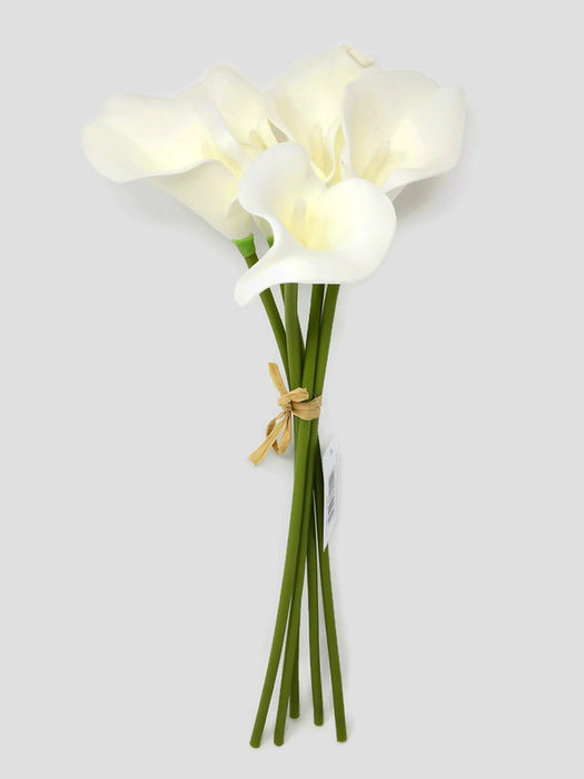 Real Touch Calla Lily - 5 Stem Bundle - Ivory