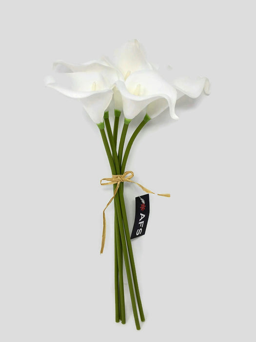 Real Touch Calla Lily - 5 Stem Bundle - White