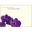 9 Large Dad Sympathy Florist Cards, with Purple Orchid