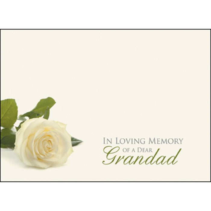 9 Large Grandad Florist Sympathy Cards