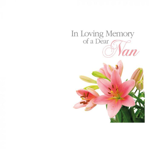 50 Florist Cards ILM Dear Nan - Pink Lilies 60-00813