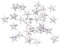 Pack of 70 Self Adhesive Silver Stars