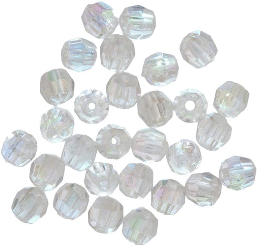 4mm Faceted Beads , approx 45, with tiny inner hole