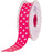 38mmx20m Polka Dot Ribbon Hot Pink