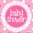 Pack of 16 Baby Shower Napkins \ Serviettes Pink Hearts & Dots - 33 x 33cm - 3-ply