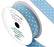 Decorative Edged Dot ribbon 25mm x 4.57m (5yds) Lt. Blue No.25