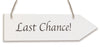 Whitewash Wooden Arrow - Last Chance -  30.5 x 7.6cm