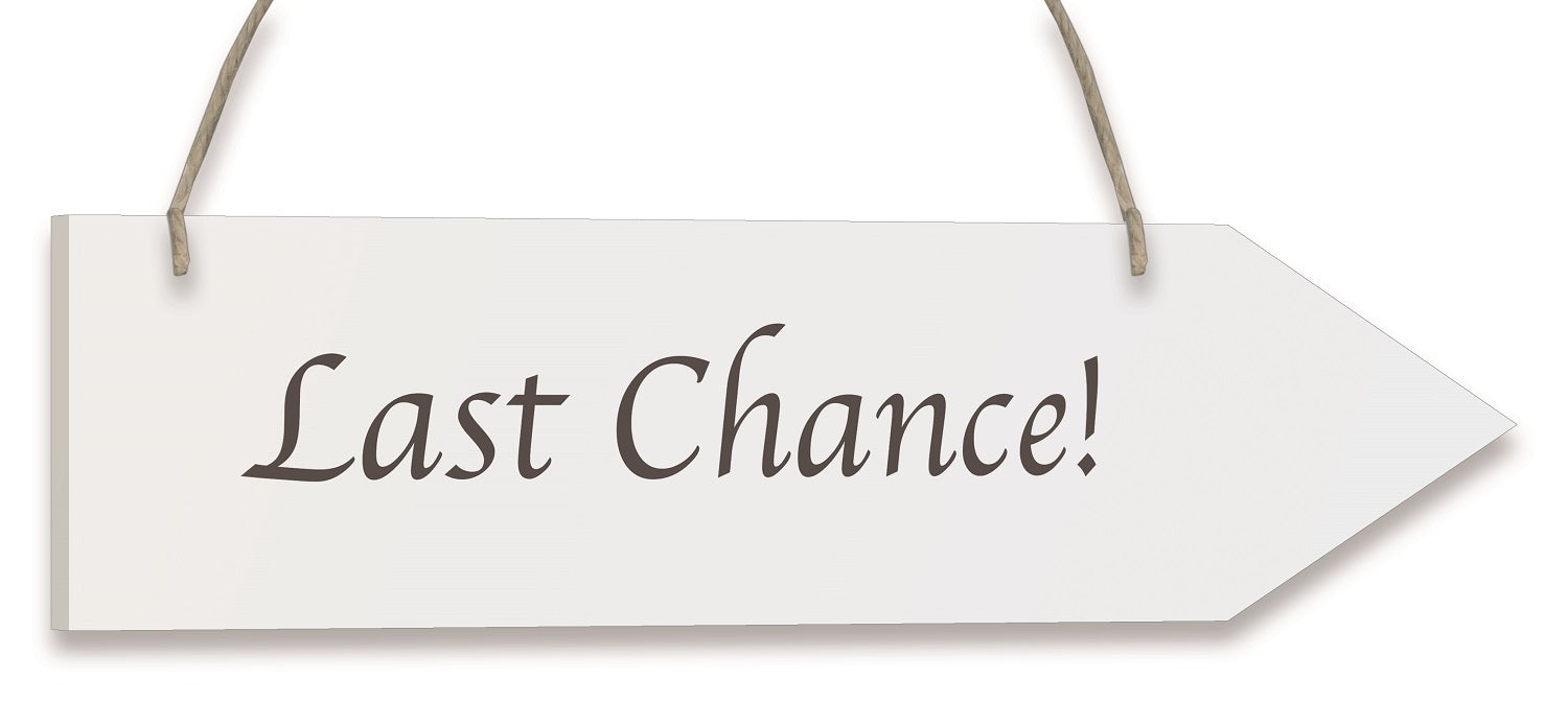 Whitewash Wooden Arrow - Last Chance -  30.5 x 7.6cm