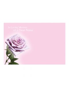 50 Florist Cards ILM Dear Nana - Lilac Rose