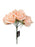 6 Wired Stem Rose Bundle x 27cm - Soft Pink