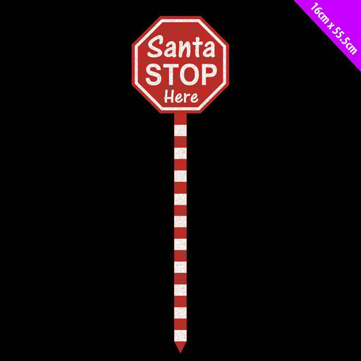 56cm Santa Stop Here Yard Stick