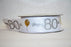 Happy 80th Silver & Gold on White Satin Ribbon 25mm