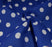 1m 10p\25mm  Royal Blue  Polkadot  Spot Fabric x 112cm / 44"