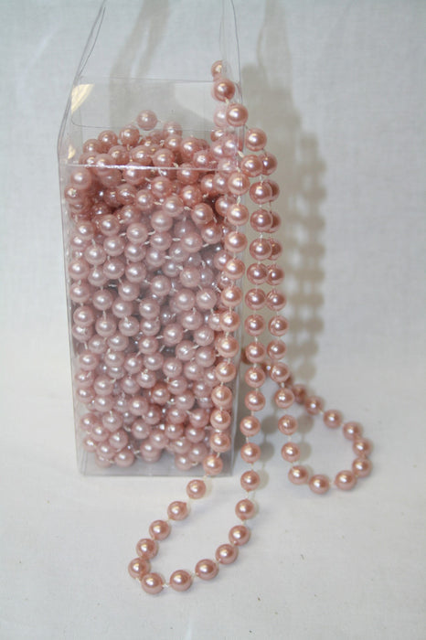 Rose Gold Pearl Bead Chain 10m x 8mm
