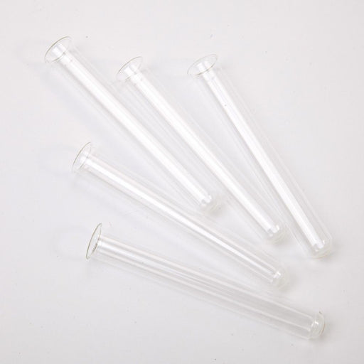 5 x Glass Test Tubes 12.5cm length