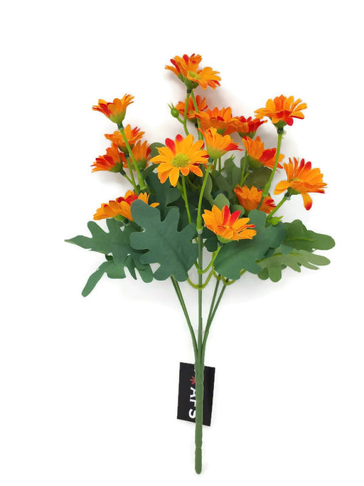 7 Stem Daisy Bush x 30cm - Orange