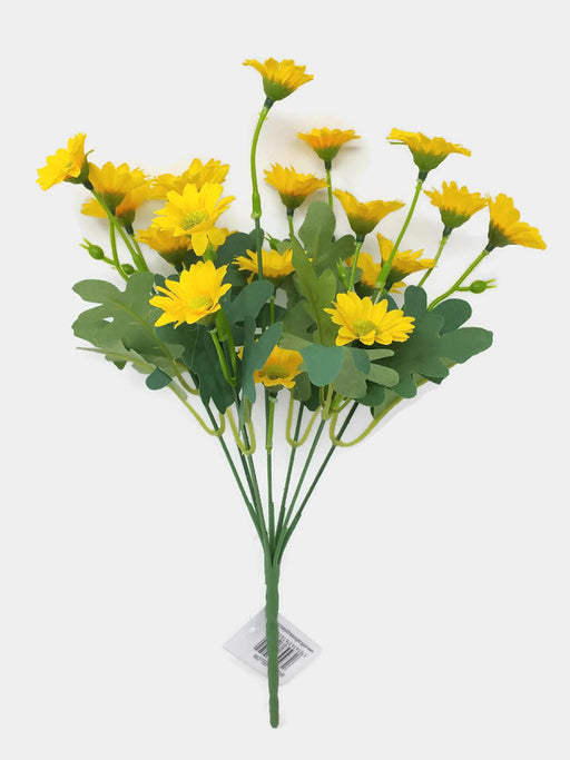 7 Stem Daisy Bush x 30cm - Yellow