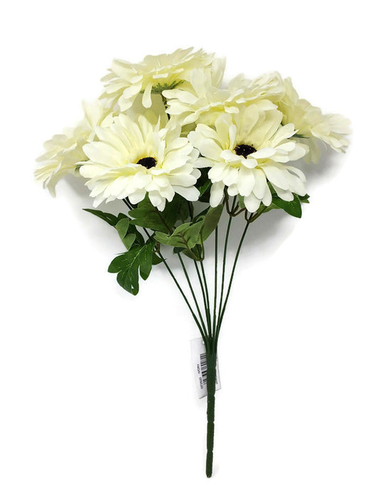 7 Stem Gerbera Bush - Ivory