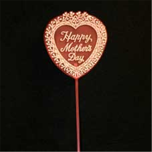 Happy Mother Day Heart Pick - Pack of 24