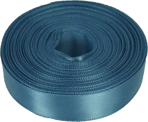 25mm x 20m Double Faced  Satin Ribbon - Air Force Steel Blue