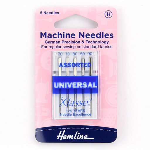 Hemline Assorted Universal Sewing Machine Needles: Medium