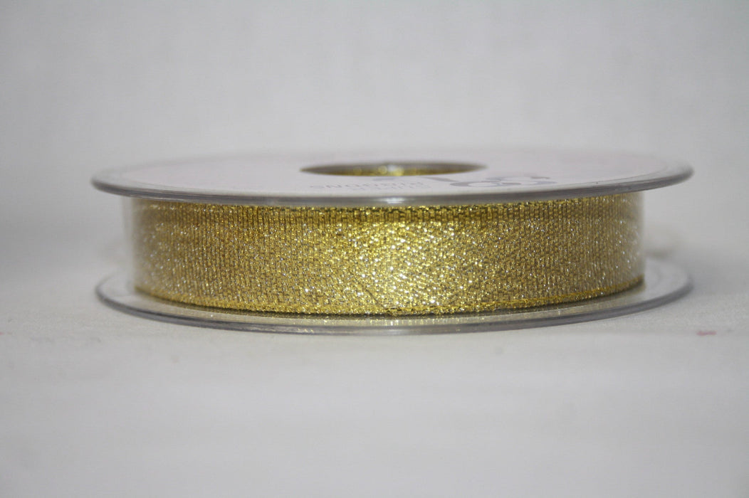 Gold Lurex Sparkle Ribbon 16mm x 20m