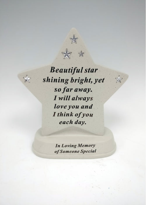 'Someone Special' Diamante Star Memorial Plaque