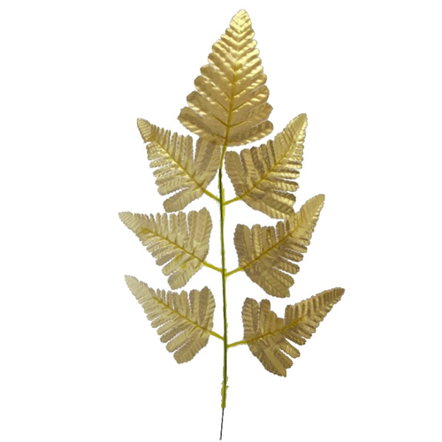Gold Leather Fern Bush x 6 Stems