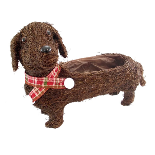Salim Sausage Dog Planter with Plastic Liner x 41cm