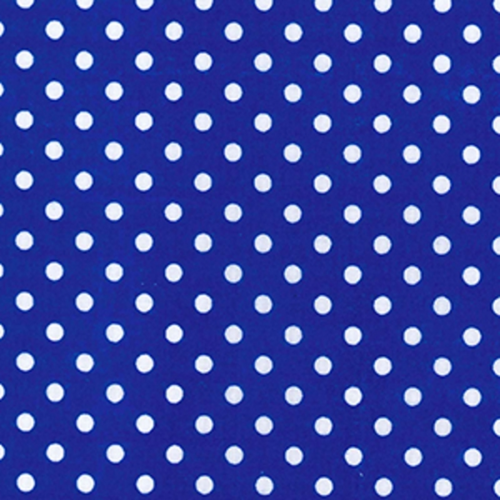 4mm Polka Dot Polycotton Fabric x 112cm - Royal