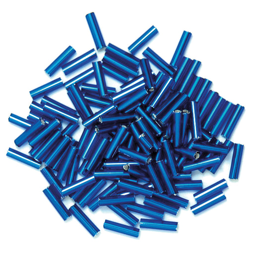 30g Bugle Beads 6mm - Royal Blue
