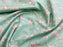 1 Metre 100% Cotton Fabric - Rose Blossom on Green locationA2