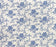 1 Metre Delphinium Blue Colour Floral Flowers 100% Cotton Fabric 43" Width