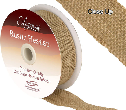 Hessian Ribbon 32mmx9.1m Cut Edge