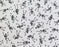 Polycotton Black Skeletons on White Background Fabric - 45" Width - 1 Metre T241