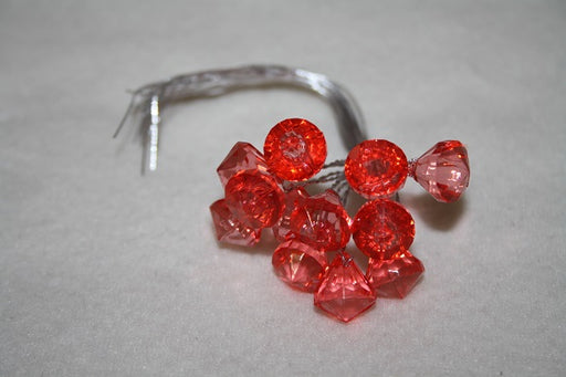 red 12mm crystal spray x12 L349