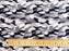 1M 100% Cotton Poplin Arctic Camouflage Fabric x 112cm / 44" Grey Black