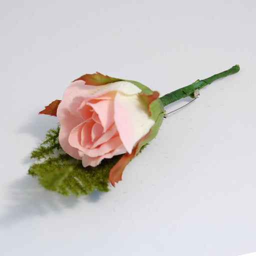 Pink And Cream Rose Buttonhole