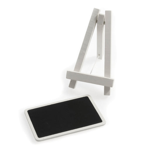 Mini Black Board Stand Small  White  85 x 55mm