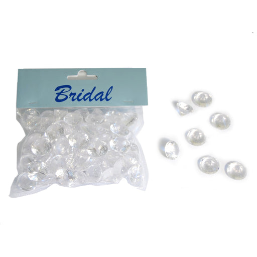 Acrylic Diamante Scatters - 18mm Clear