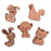 Novelty Wooden Buttons Pack of 5 - Animals