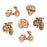 Novelty Wooden Buttons Pack of 6 - Transport