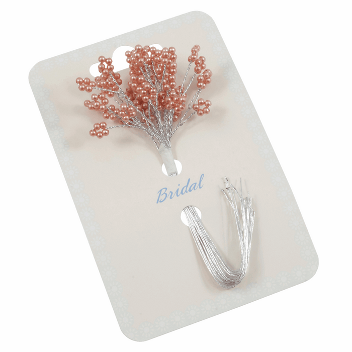 Rose Gold Clover Wired Spray 12 Stem