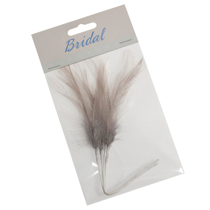 Narrow Feathers x 6 - Grey