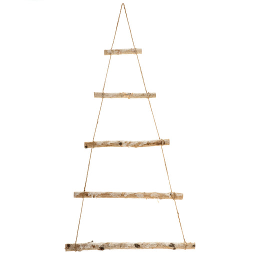 Wall Hanging Christmas Tree - Frosted Birch - 3.5 x 44 x 80cm